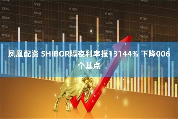 凤凰配资 SHIBOR隔夜利率报13144% 下降006个基点